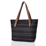 Jodee laser cut shopper bag - BLACK image