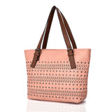 Jodee laser cut shopper bag - PINK image