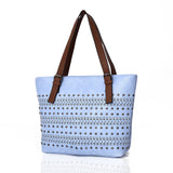 Jodee laser cut shopper bag - LT BLUE image