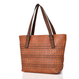Jodee laser cut shopper bag - YELLOW image