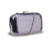Adeline Sequin Box Clutch - Pewter image