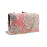 Katherina Embroidery Box Bag - Coral image