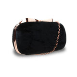 Tessie Bow Clasp Box Clutch - Black image