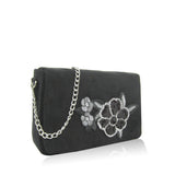 Emely Embroidery Cross Body Bag - Black image