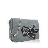 Emely Embroidery Cross Body Bag - Grey image