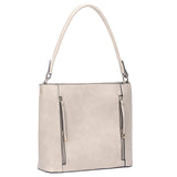 Lianne Zip Front Shopper - Khaki image