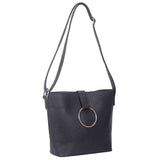 Libby Eyelet Ring Tote Bag - Black image