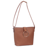 Libby Eyelet Ring Tote Bag - Brown image
