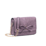 Arabella Bow Cross Body Bag - Purple image