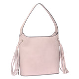 Tilly Tassel Side Tote Bag - Light Pink image