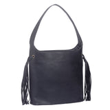 Tilly Tassel Side Tote Bag - Black image