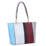 Suzi stripe shopper bag - Light Grey image