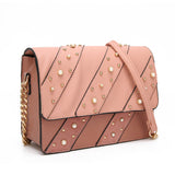 Shyanne Pearl Detail Cross Body Bag - Nude image