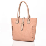 Maeve Thick Stitched Side Shopper Bag - Pink image