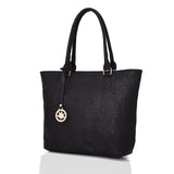 Lila Shopper Bag With Charm - Black image