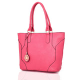 Lila Shopper Bag With Charm - Fuchsia image
