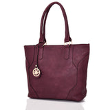 Lila Shopper Bag With Charm - Purple image