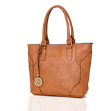 Lila Shopper Bag With Charm - Tan image