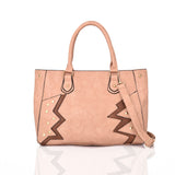 Elodie Pattern And Stud Tote Bag - Light Pink image
