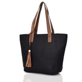 Poppie Tassel Shopper Bag - Black image