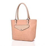 Allegro Front Pocket Shopper Bag - Beige image
