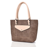 Allegro Front Pocket Shopper Bag - Dark Khaki image