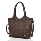 Marrie Studded Tote Bag - Dark Khaki image