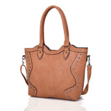 Marrie Studded Tote Bag - Tan image