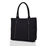 Lollie Stitch Panel Shopper Bag - Black image