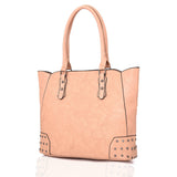Britta Stud Tote Bag - Beige image