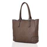 Britta Stud Tote Bag - Dark Khaki image