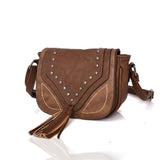 Natalya Stud And Tassel Cross Body - Brown image