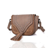 Natalya Stud And Tassel Cross Body - Khaki image
