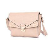 Valencea Stud Front Cross Body Bag - Beige image