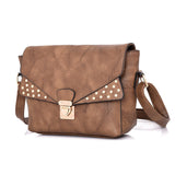 Valencea Stud Front Cross Body Bag - Khaki image