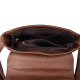 Alerie Clip Front Cross Body Bag - Red Brown image