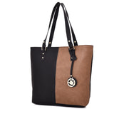 Pauline Twin Colour Shopper Bag - Black image