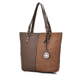 Pauline Twin Colour Shopper Bag - Grey image