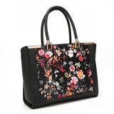 Samira Floral Tote Bag - Black image