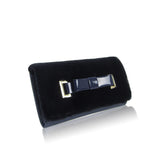 Faux Fur Long Purse - Navy Blue image