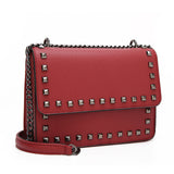 Seraphena Studded Box Cross Body - Red image