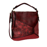 Gracia marble panel slouch bag - Maroon image