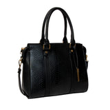 Guinivere marble panel tote bag - Black image