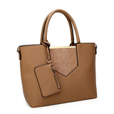 Jerri Tote With Purse - Dark Beige image