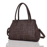 Judi Stud Tote Bag Brown image