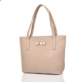 Jenni Bow Shopper Bag Light Khaki image