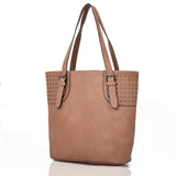 Kelli Stud Panel Shopper Nude image