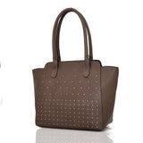 Lenni Stud Tote Bag Dark Khaki image