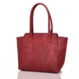Lenni Stud Tote Bag Burgundy image