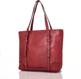 Althea strap front shopper bag red image